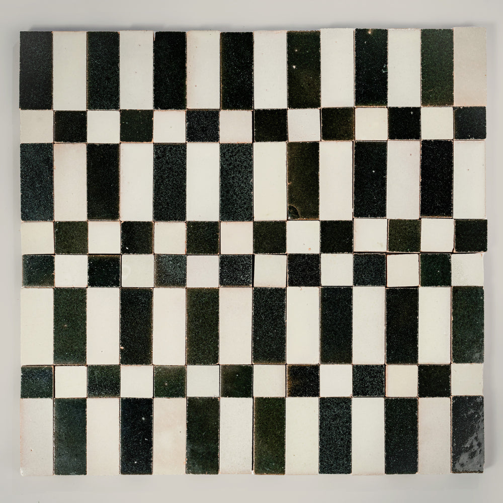 Tierra Plaid Cream Oscuro by Tiles of Ezra