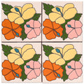 ARTO Palm Royale Gilded Hibiscus 1 - 6x6 — per piece