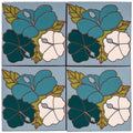 ARTO Palm Royale Gilded Hibiscus 2 - 6x6 — per piece