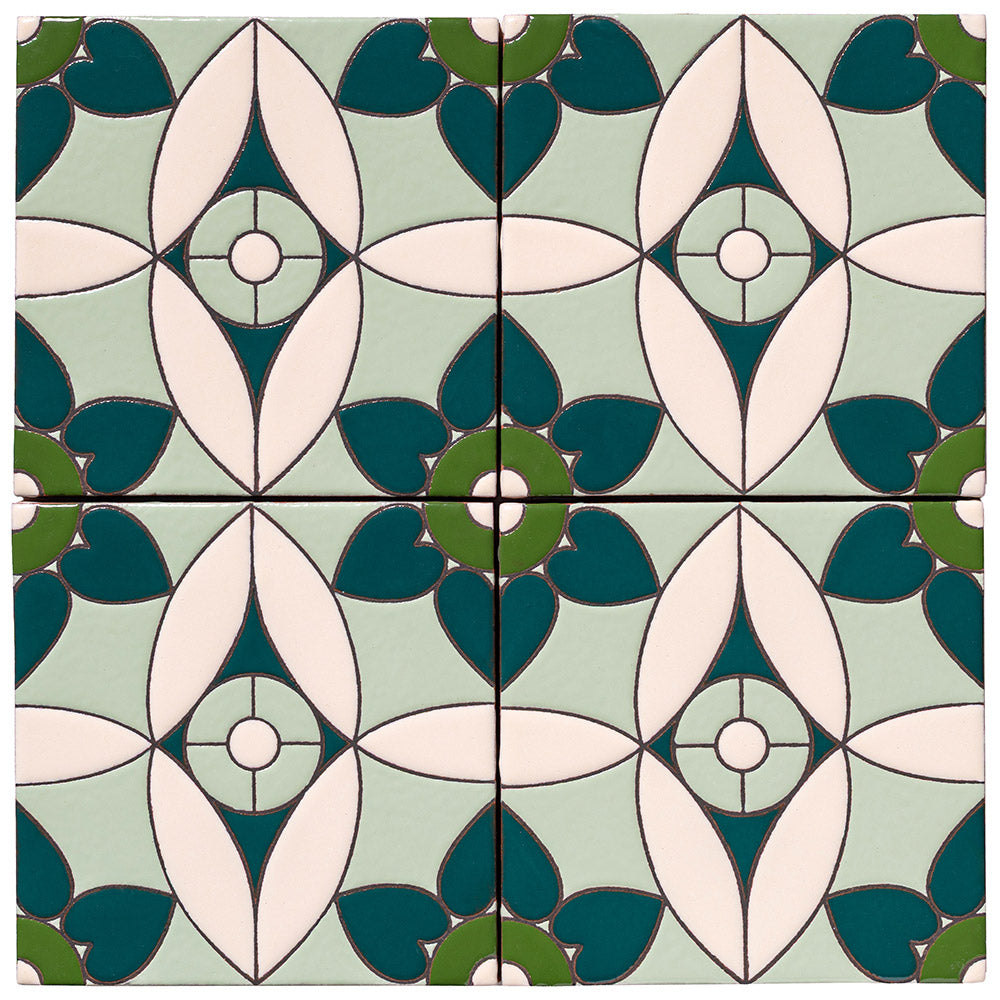 ARTO Palm Royale Moroccan Heart 1 - 6x6 — per piece