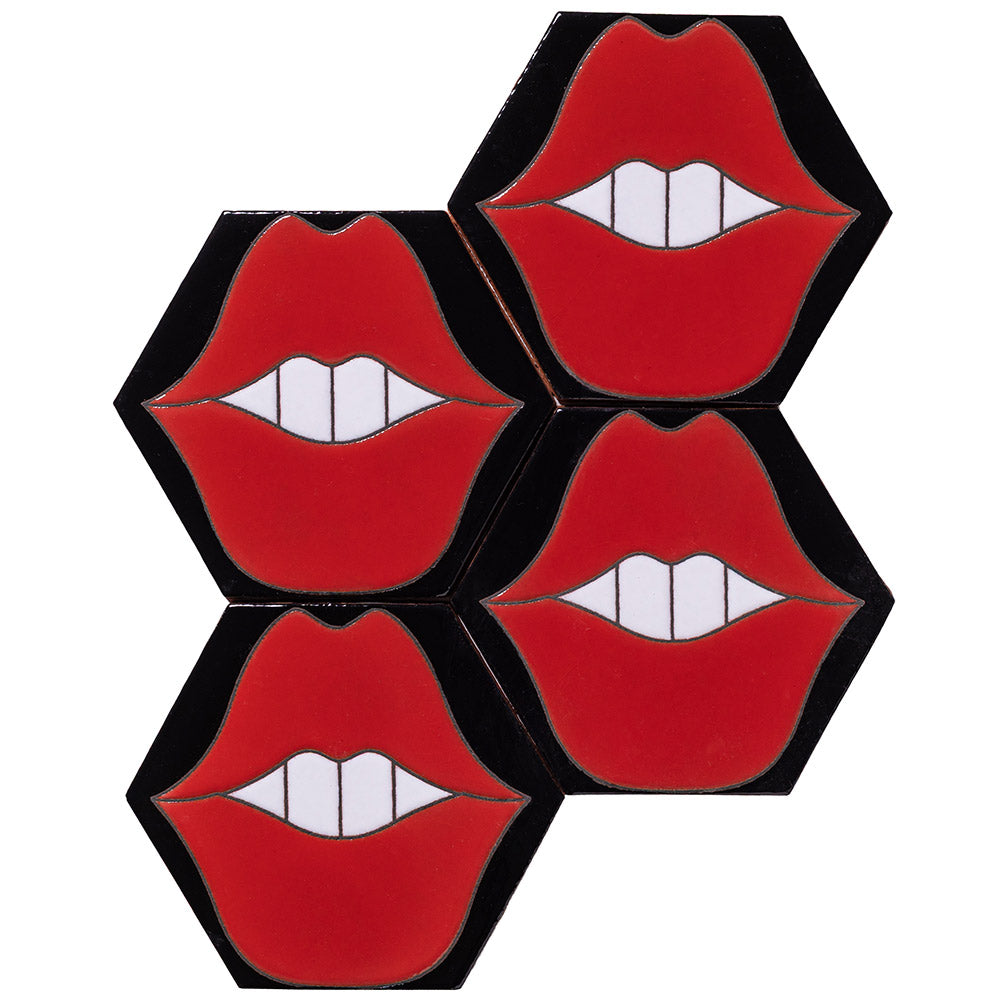 ARTO Palm Royale Pucker Up 1 - 6" Hexagon — per piece