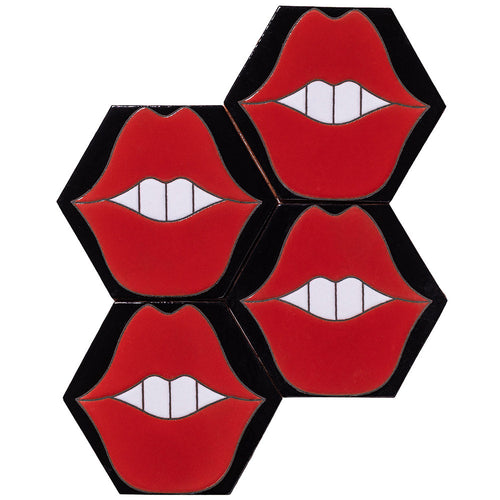 ARTO Palm Royale Pucker Up 1 - 6" Hexagon — per piece