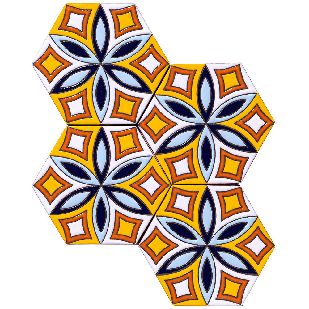 ARTO Palm Royale Sea Spray 2 - 6" Hexagon — per piece