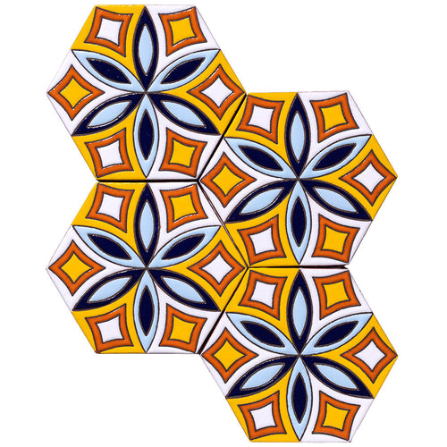 ARTO Palm Royale Sea Spray 2 - 6" Hexagon — per piece