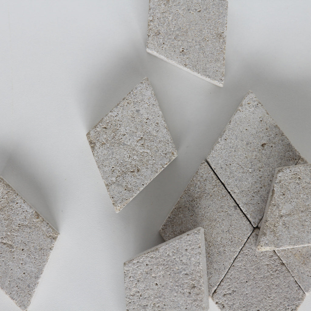 Moroccan Limestone Diamond Sahara by Tiles of Ezra