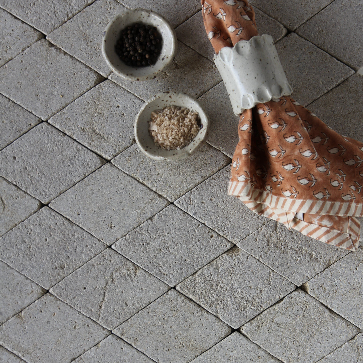 Moroccan Limestone Diamond Sahara by Tiles of Ezra