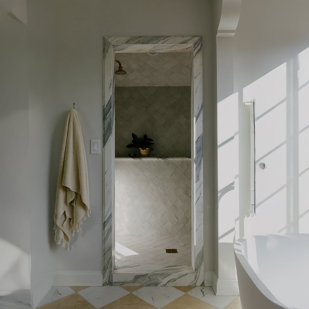 Calacatta Gold Honed Marble Tile — 12 × 12 × 3/8 in