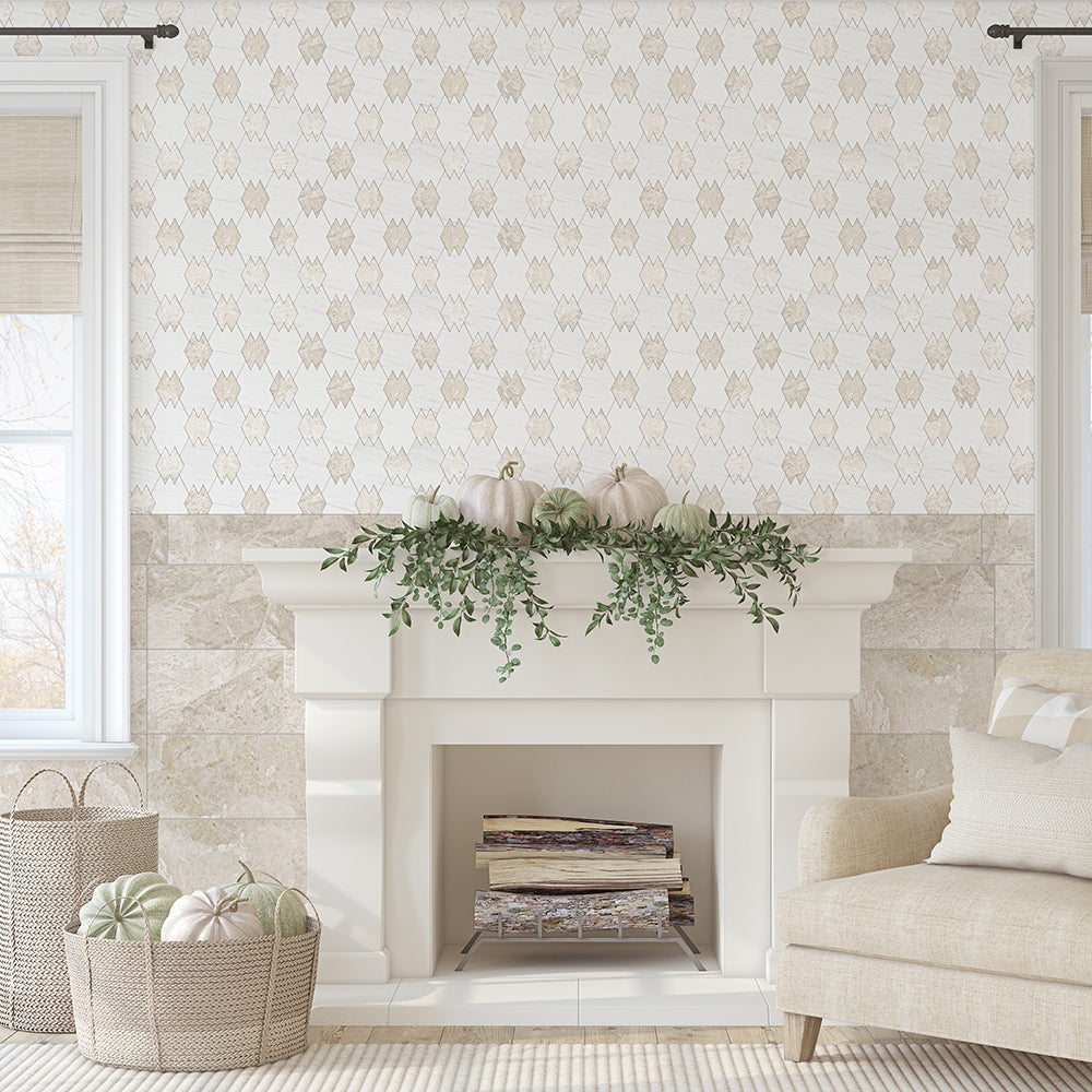 Diana Royal Honed Marble Tile — 12 × 24 × 1/2 in