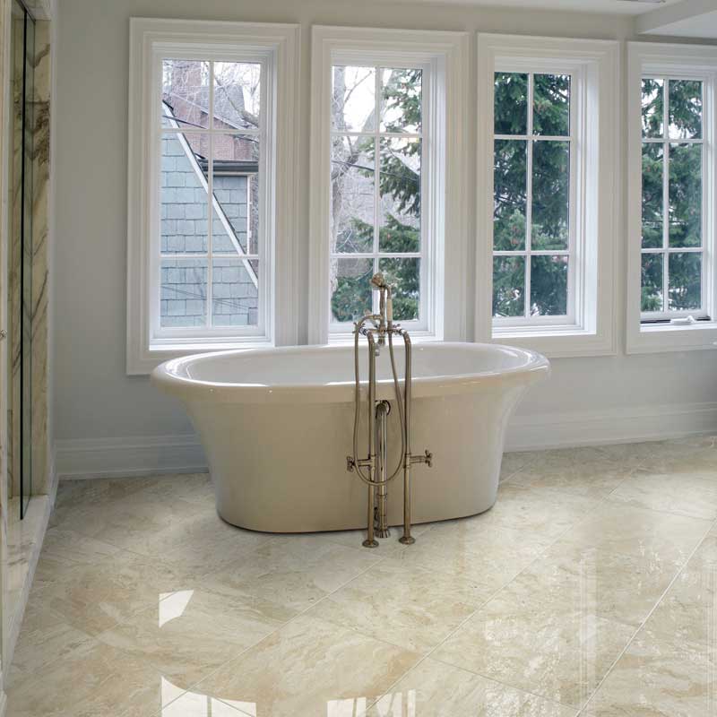 Diana Royal Honed Marble Tile — 18 × 18 × 1/2 in