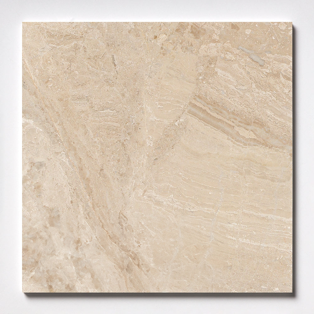 Diana Royal Honed Marble Tile — 18 × 18 × 1/2 in