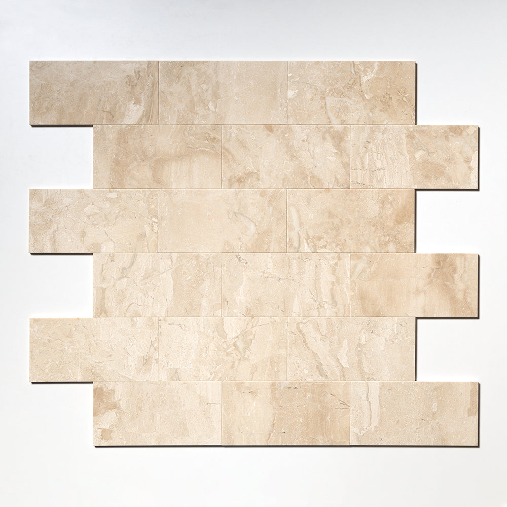 Diana Royal Polished Marble Tile — 6 × 12 × 3/8 mic. bev. in