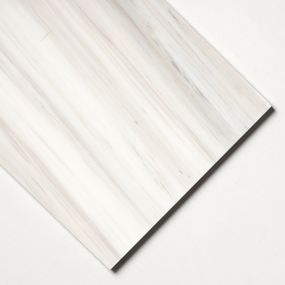 Bianco Dolomiti Classic Polished Marble Tile — 12 × 24 × 3/8 in