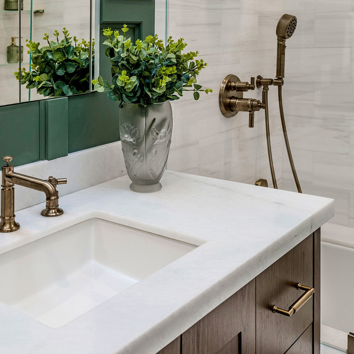 Bianco Dolomiti Classic Honed Marble Tile — 6 × 12 × 3/8 in