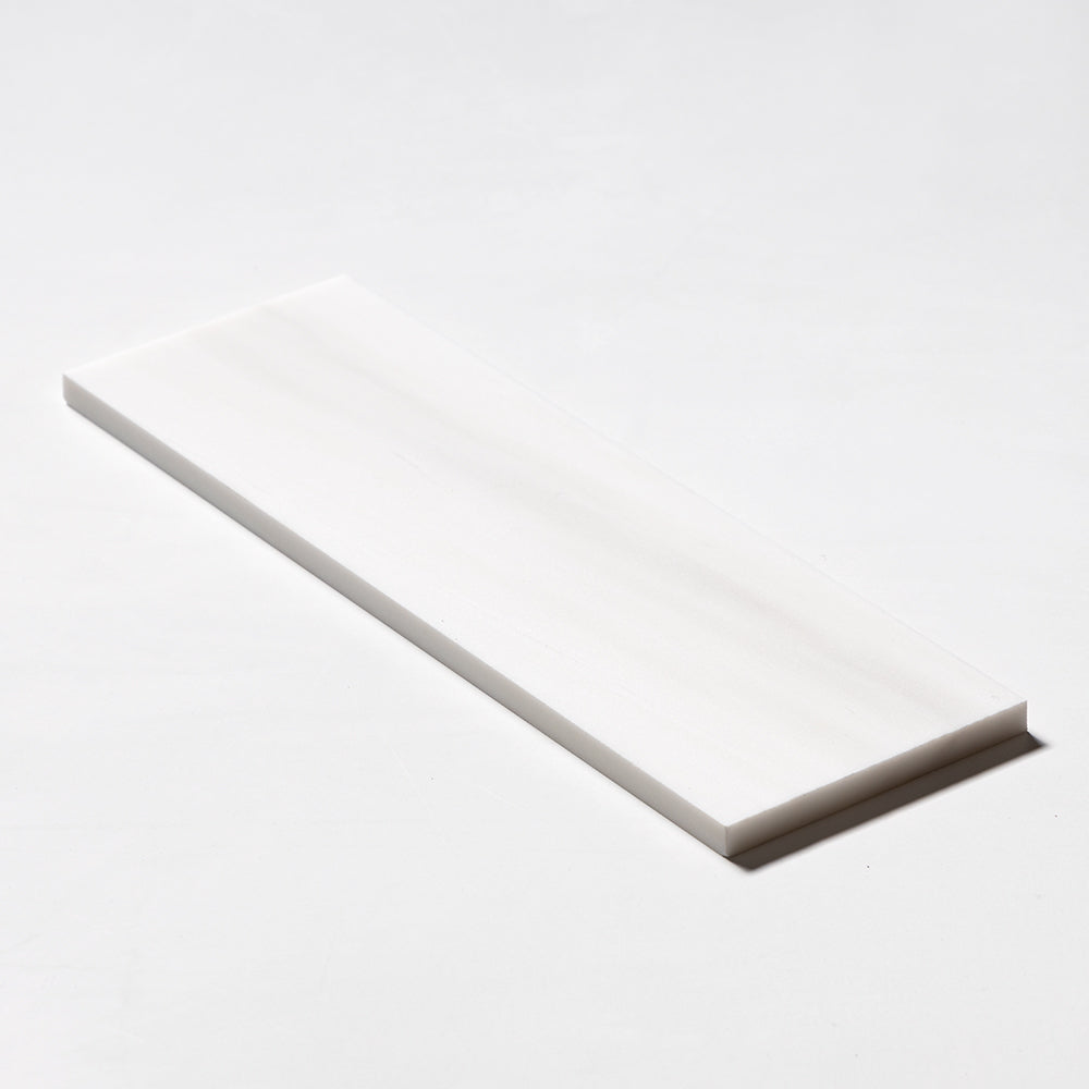Bianco Dolomiti Classic Honed Subway Marble Tile — 4 × 12 × 3/8 in