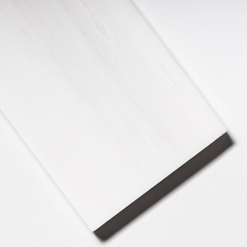 Bianco Dolomiti Classic Honed Subway Marble Tile — 4 × 12 × 3/8 in