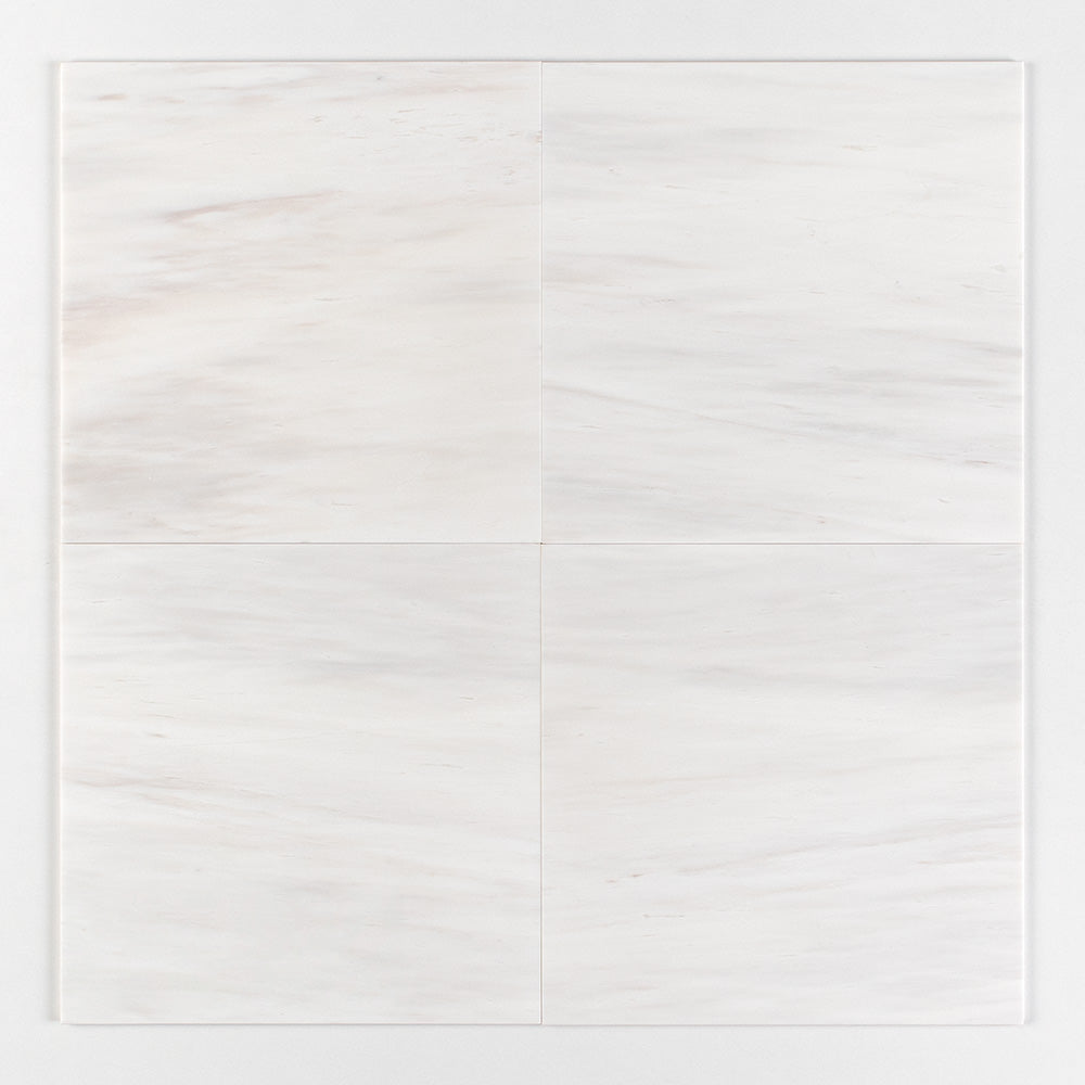 Bianco Dolomiti Classic Polished Marble Tile — 18 × 18 × 3/8 in