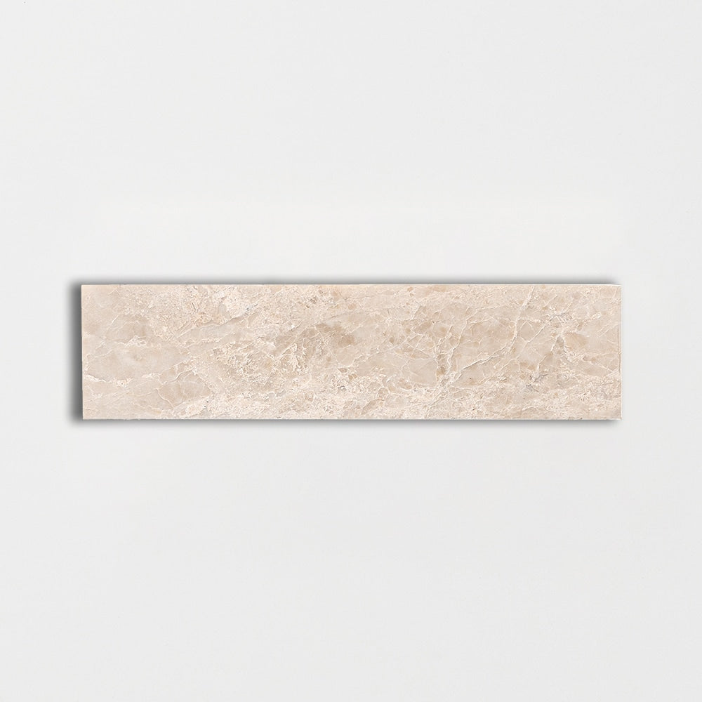 Diana Royal Polished Subway Marble Tile — 2 × 8 × 1/2 in