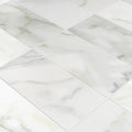 Calacatta Gold Honed Marble Tile — 12 × 24 × 3/8 in