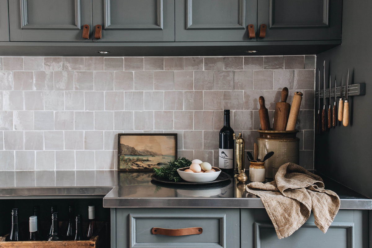 Moroccan Zellige Square Dust by Tiles of Ezra