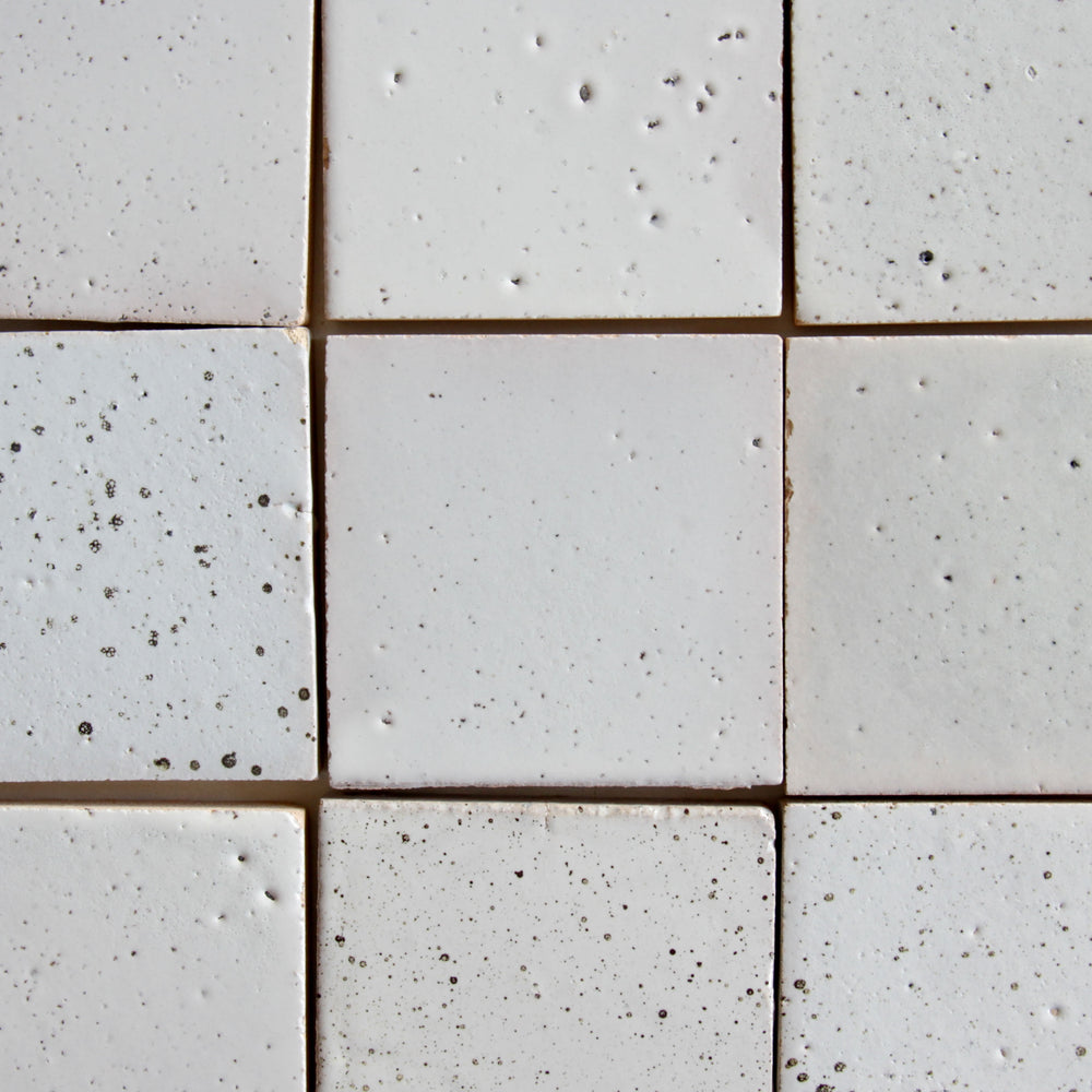 Tierra Square Nieve Punto by Tiles of Ezra