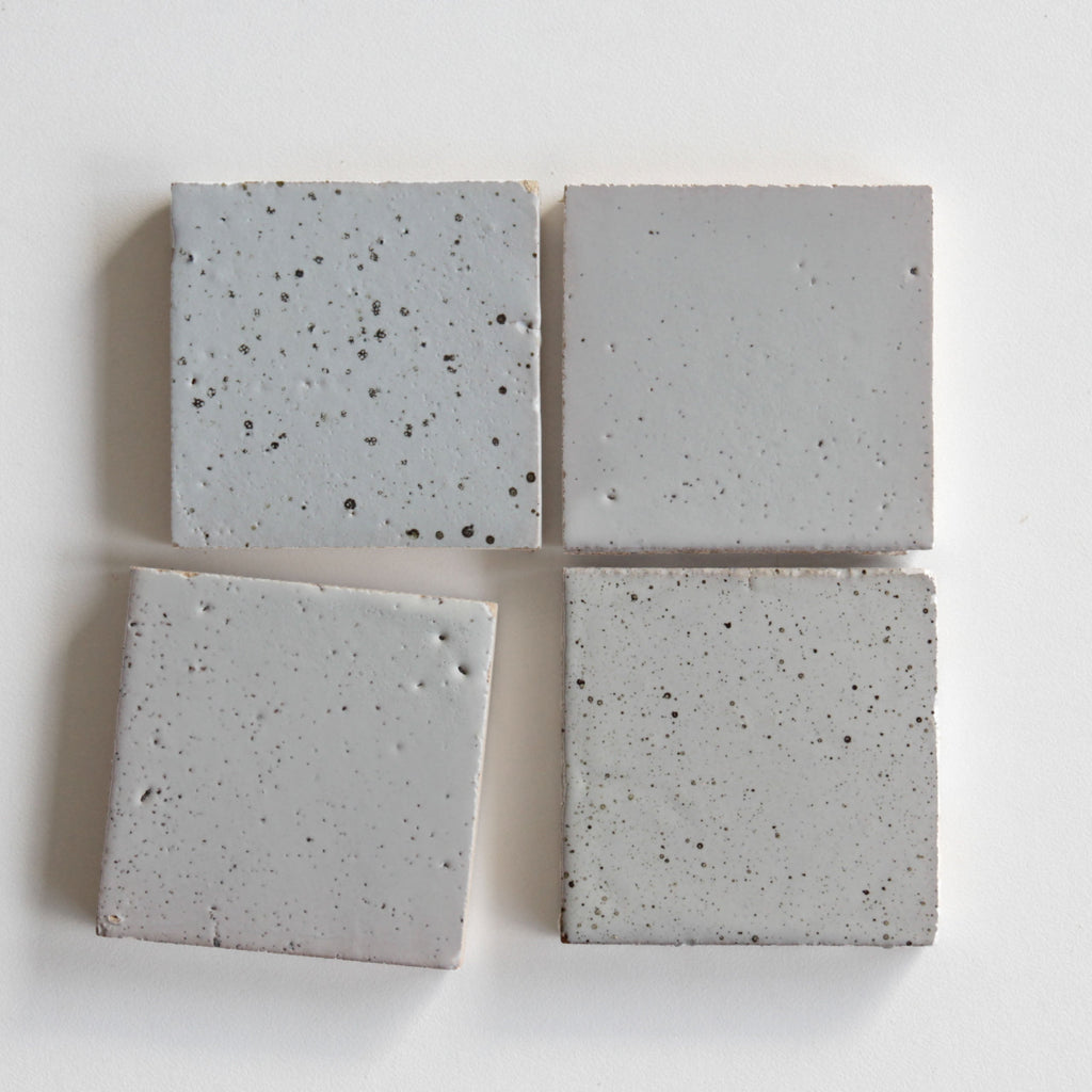 Tierra Square Nieve Punto by Tiles of Ezra