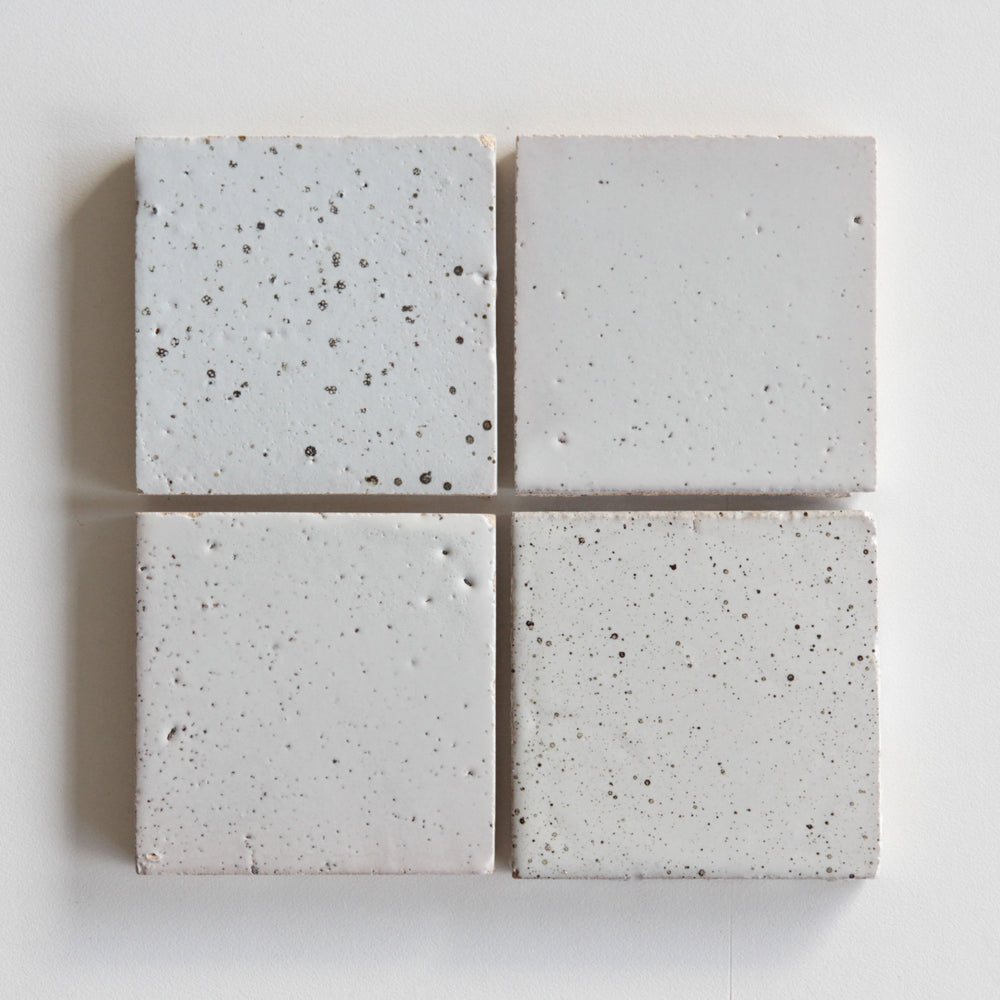 Tierra Square Nieve Punto by Tiles of Ezra