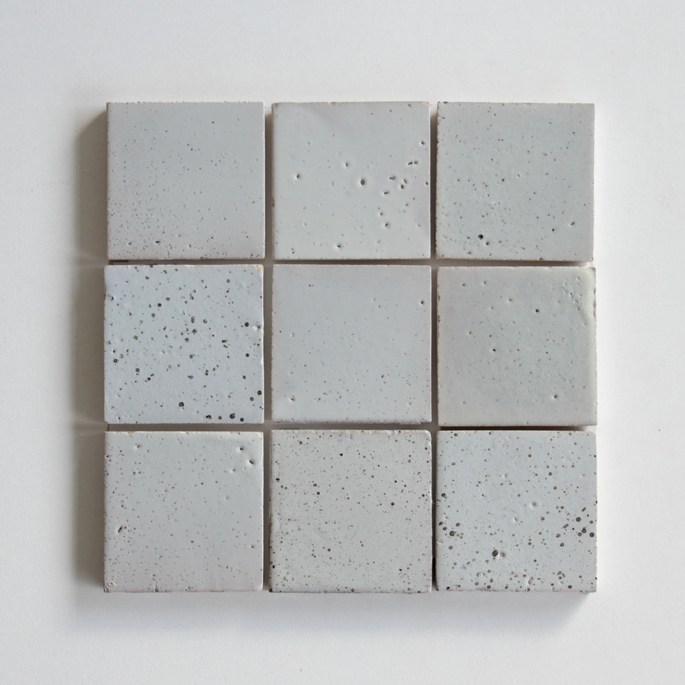 Tierra Square Nieve Punto by Tiles of Ezra