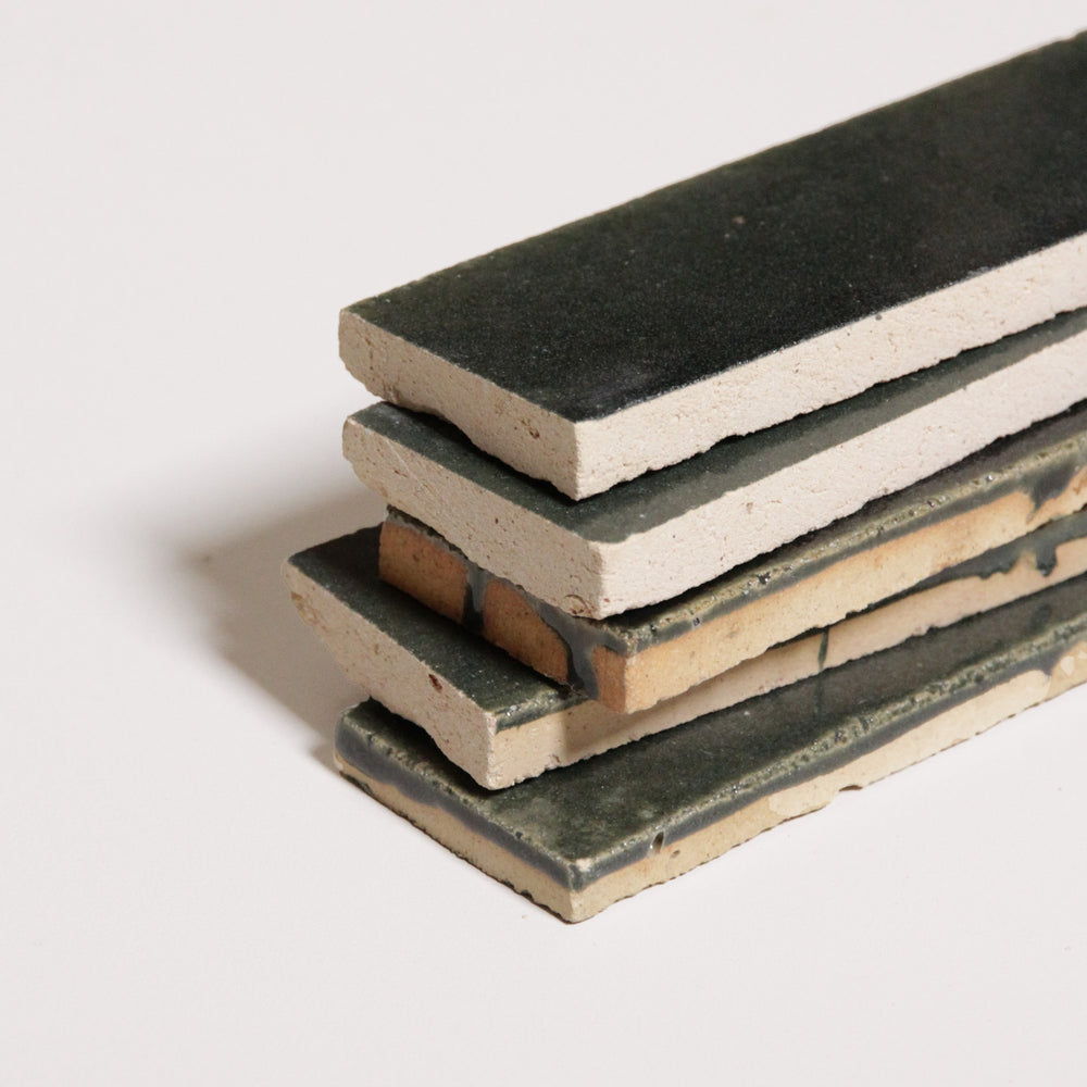 Tierra Linear Oscuro by Tiles of Ezra