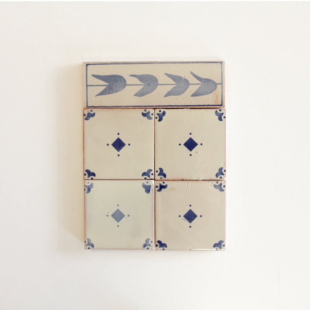 Amano Tulip Azul Border by Tiles of Ezra