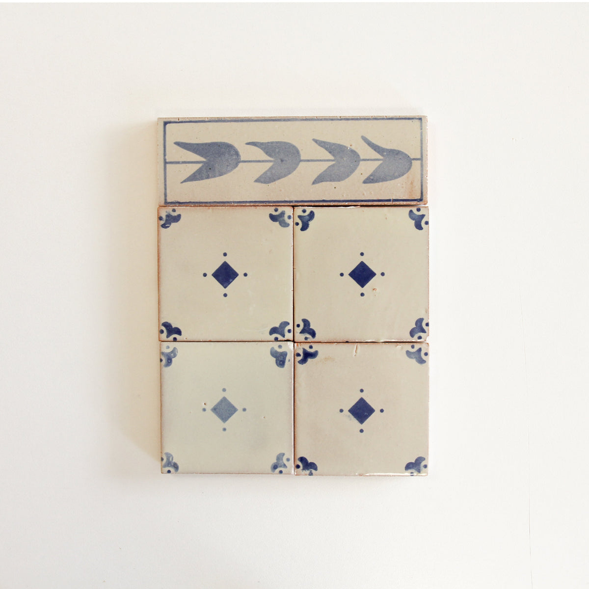Amano Tulip Azul Border by Tiles of Ezra