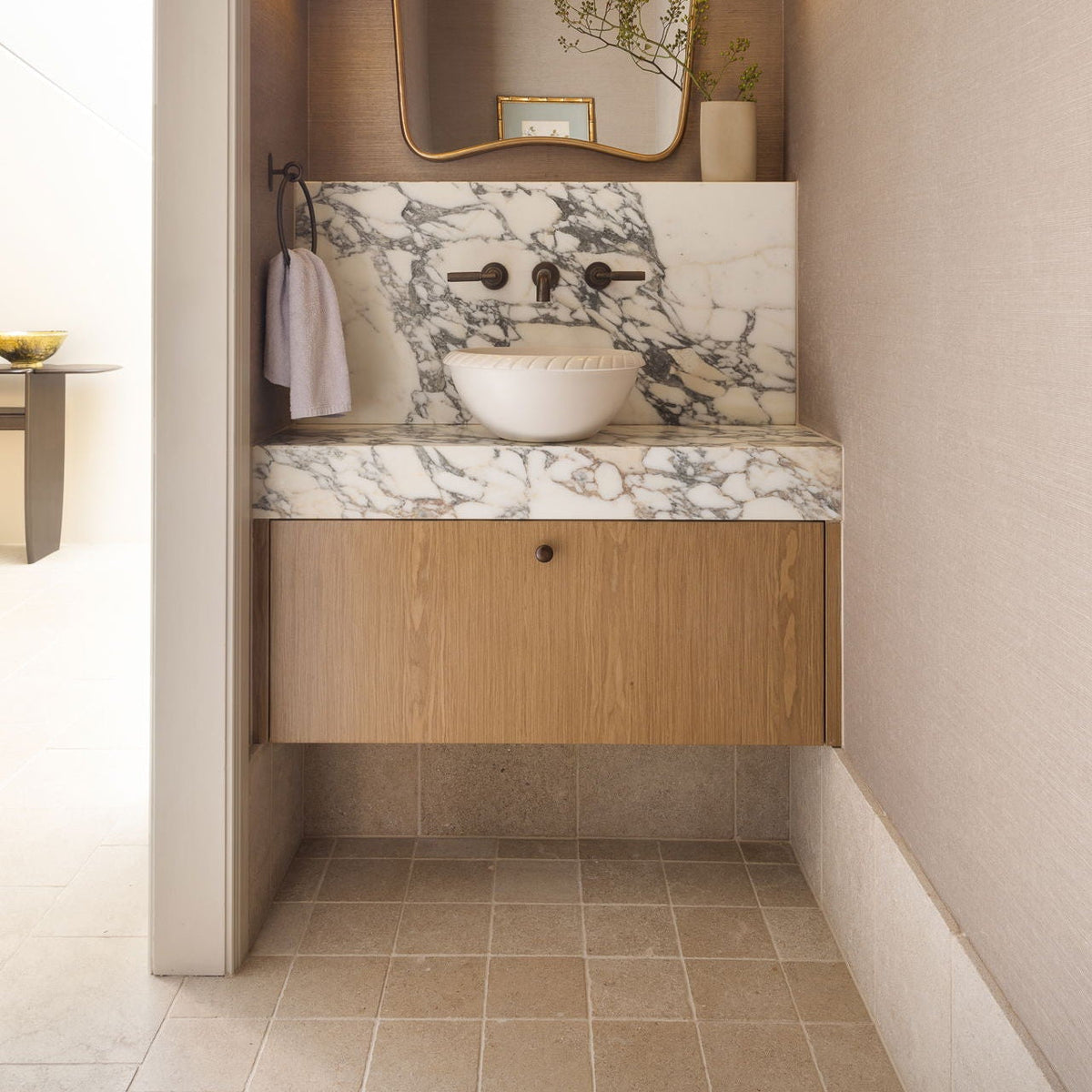 Moroccan Limestone Field Sahara by Tiles of Ezra
