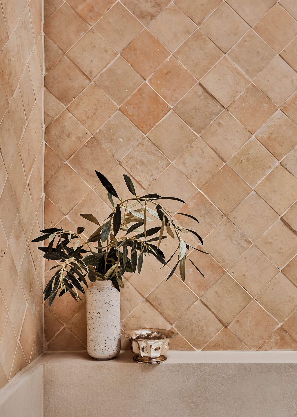 Moroccan Zellige Square Clay by Tiles of Ezra