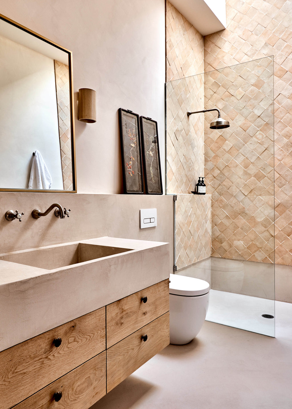 Moroccan Zellige Square Clay by Tiles of Ezra