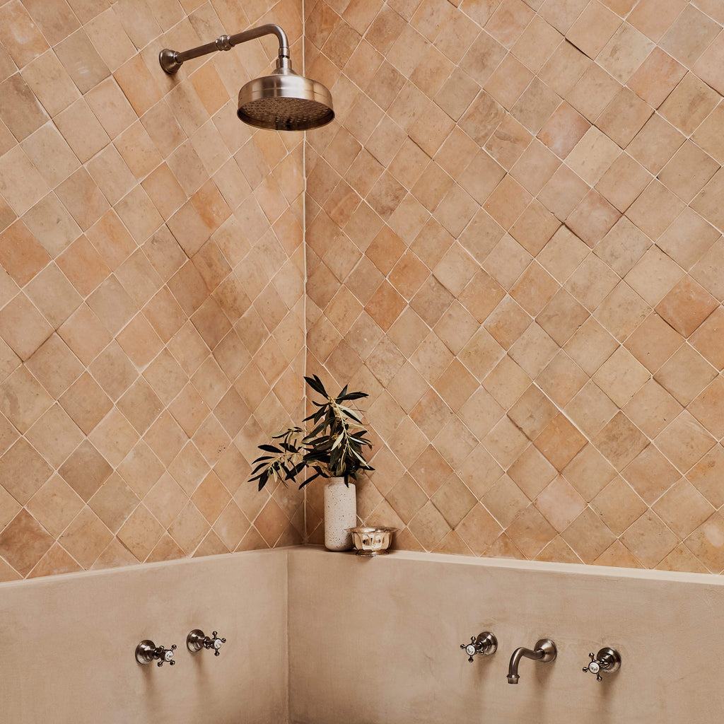 Moroccan Zellige Square Clay by Tiles of Ezra