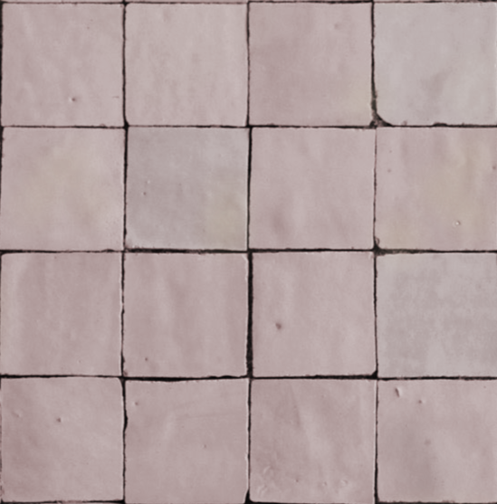 Moroccan Zellige Liston Mosaic Moroccan Pink by Tiles of Ezra