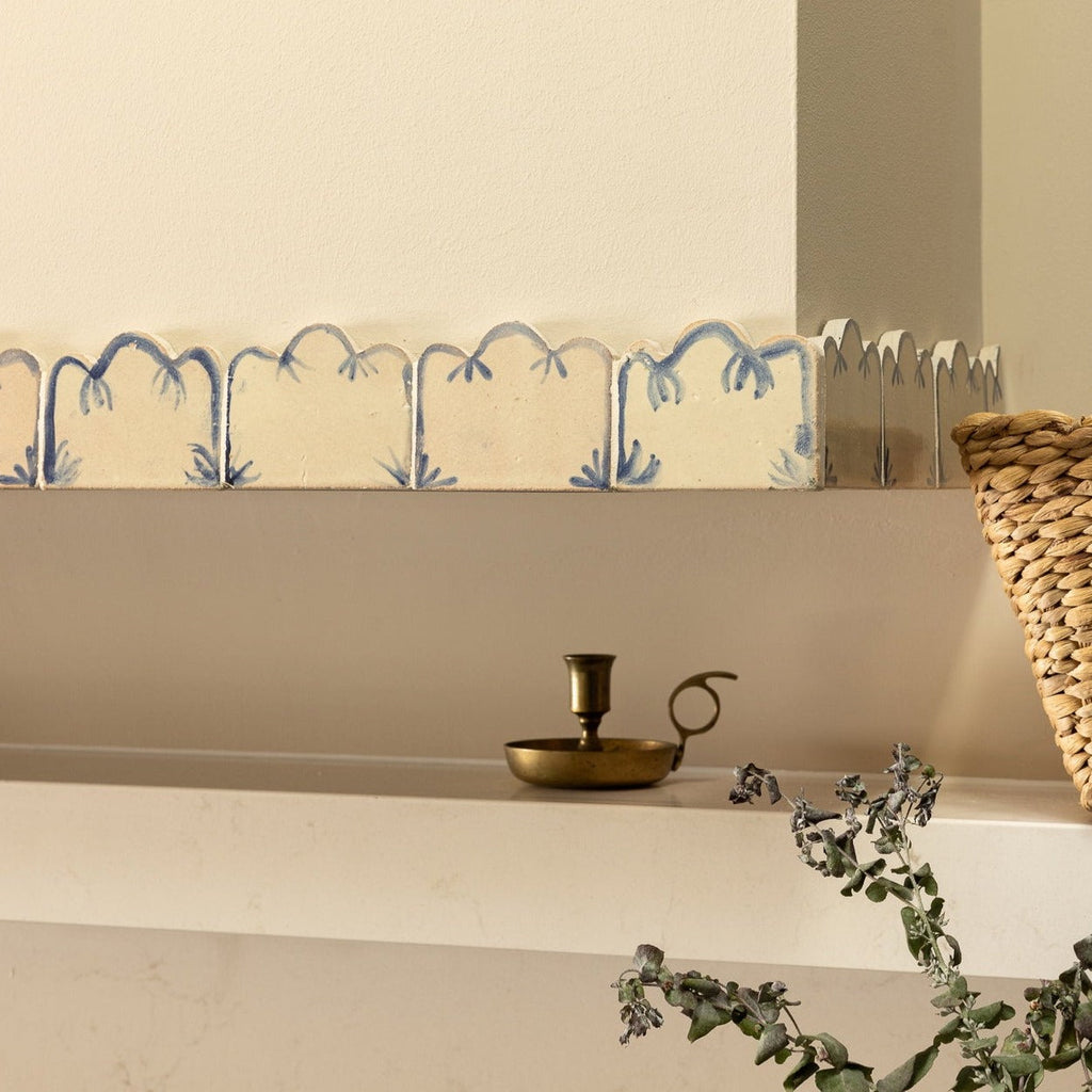 Amano Tres Azul Border by Tiles of Ezra