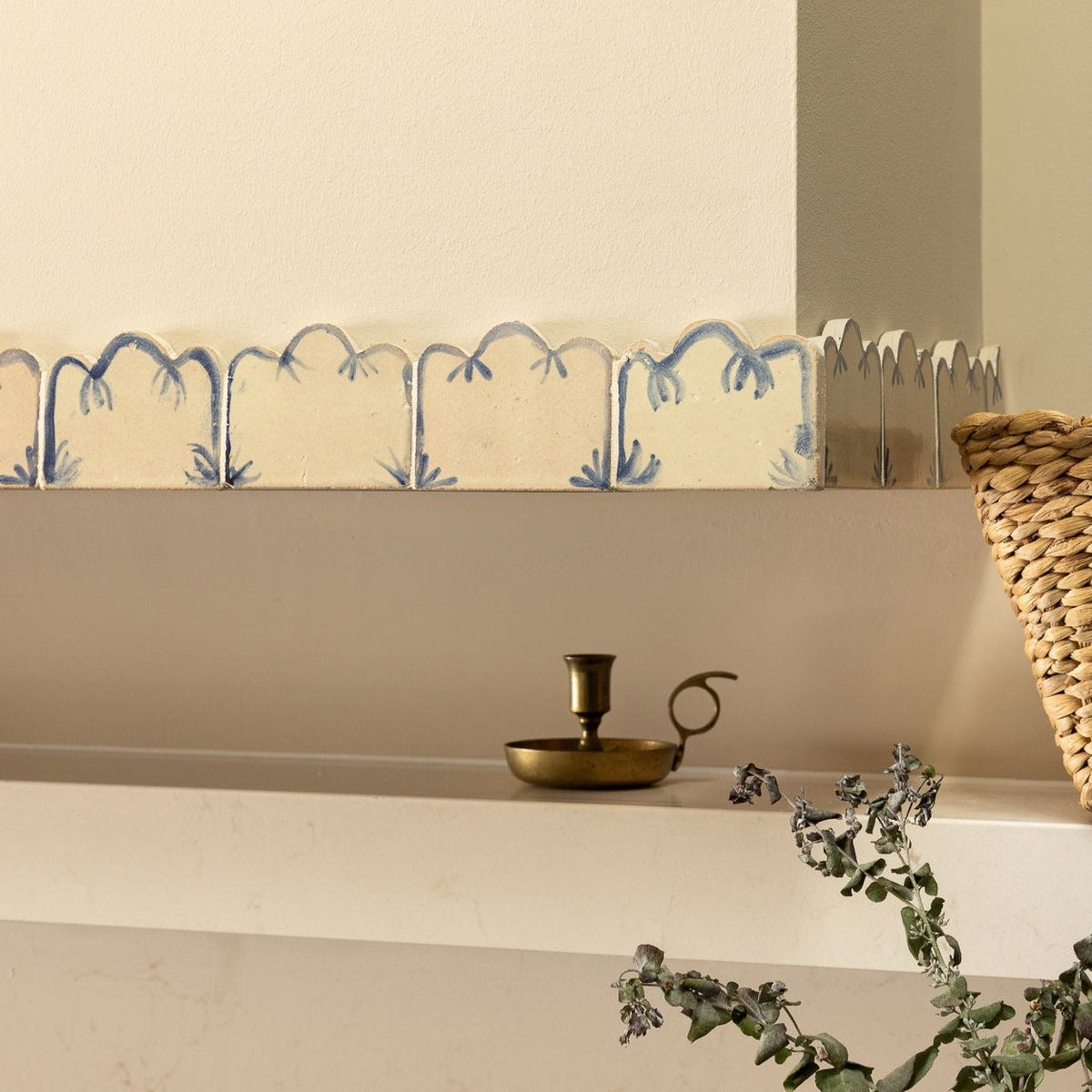 Amano Tres Azul Border by Tiles of Ezra